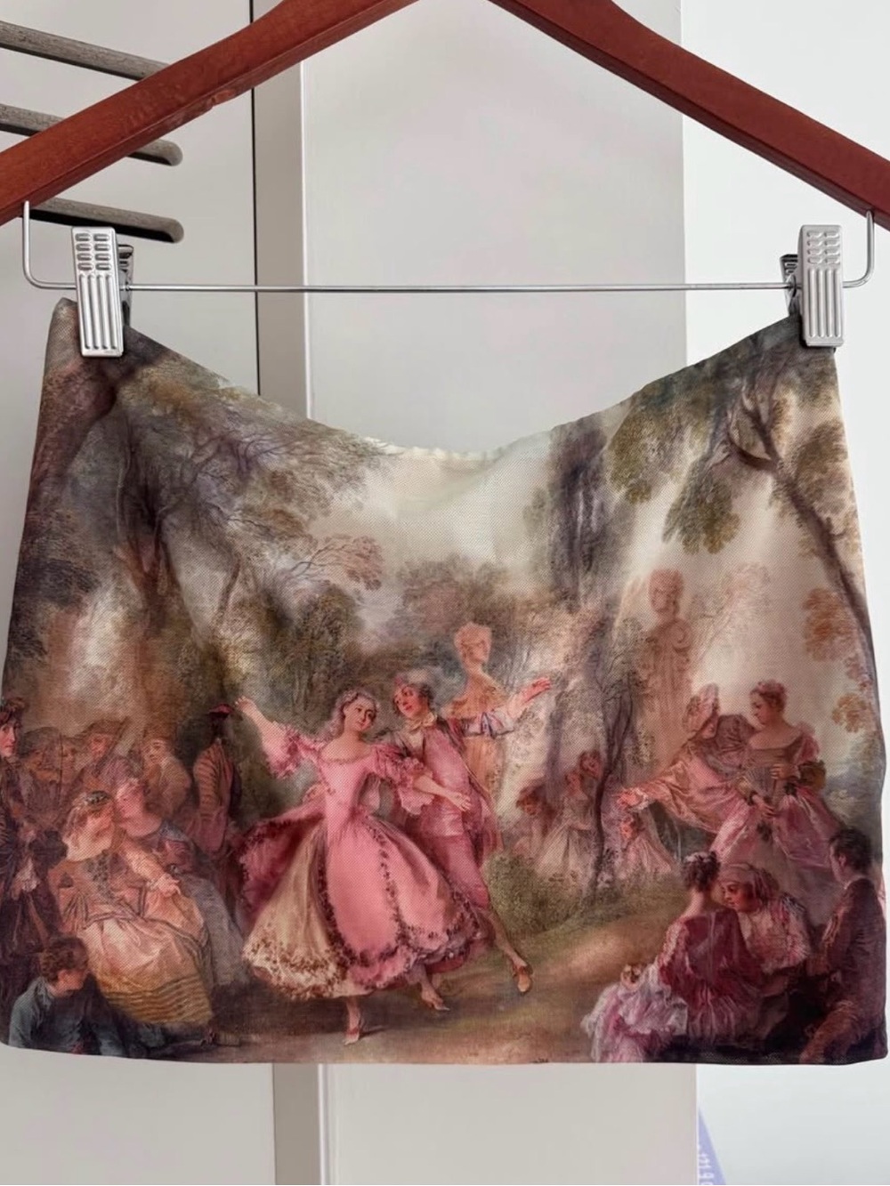 Edikted Pink Romantic Mini Skirt